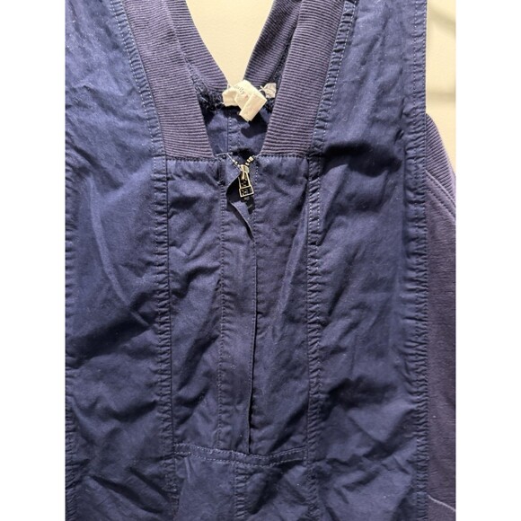 Daily Practice by Anthropologie Zip-Front Jumpsuit Sleeveless Pocket MP Blue - Picture 5 of 9
